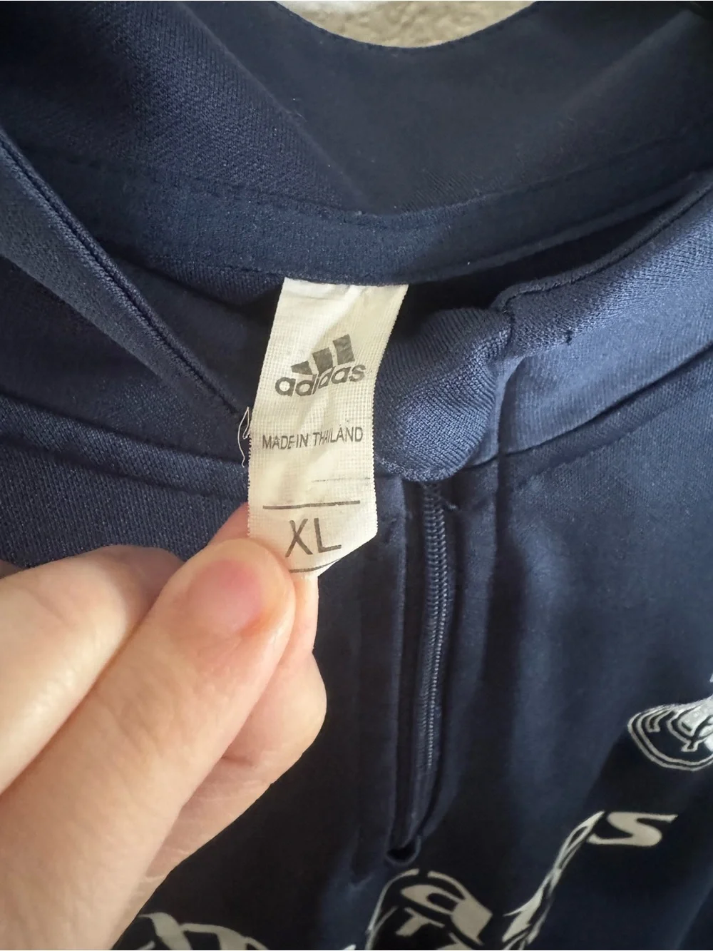 Adidas Real Madrid Emirates Quarter Zip Long Sleeve Men’s Training Top Size XL